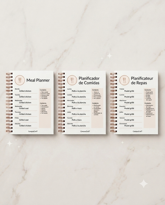 Meal Planner Bundle - EN - ES - FR