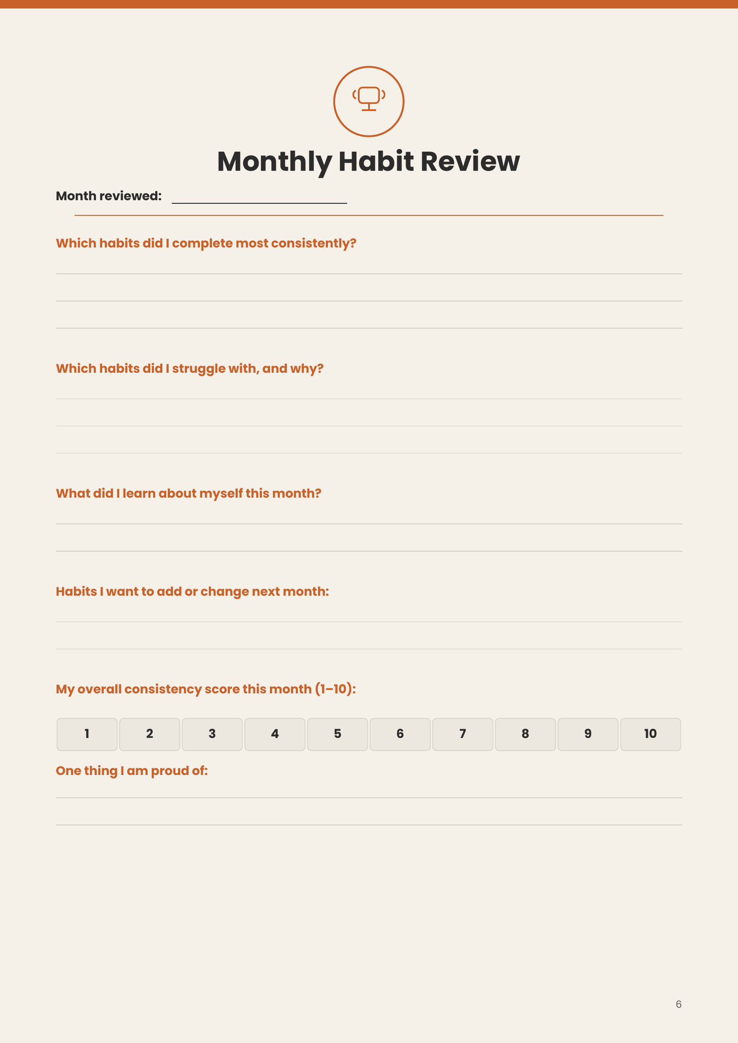 Habit Tracker English Version