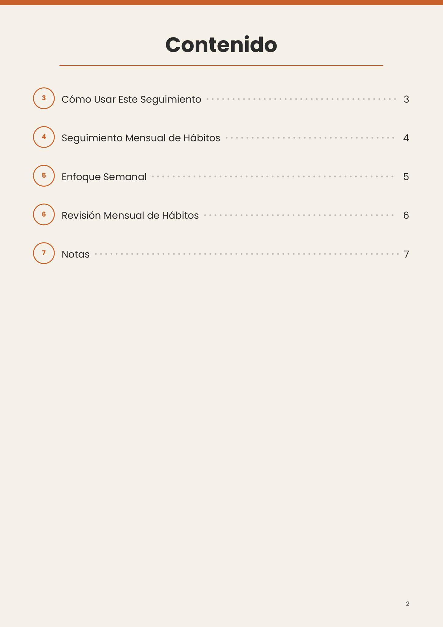 Habit Tracker Spanish Version