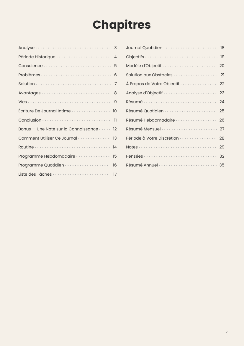 The Clarity Planner - Journal: French Version