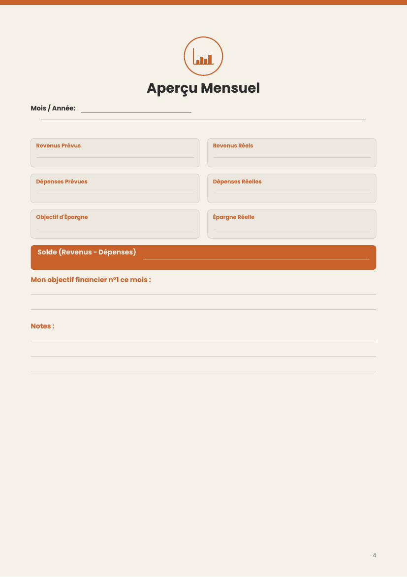 Budget Planner - French Version