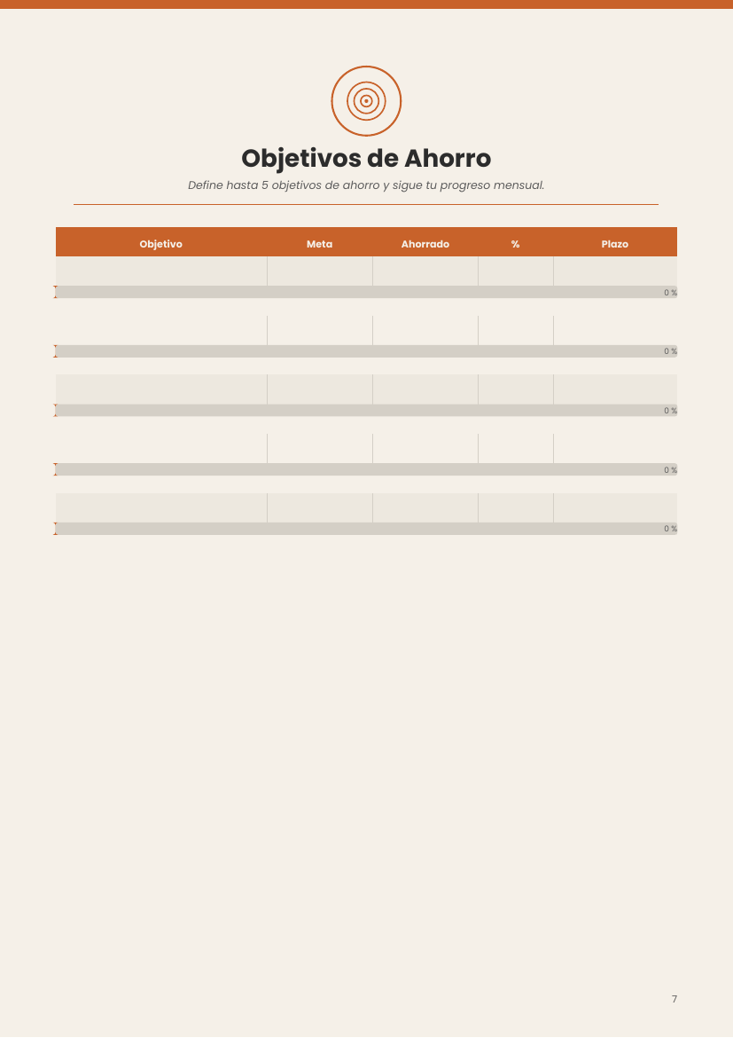 Budget Planner - Spanish Version
