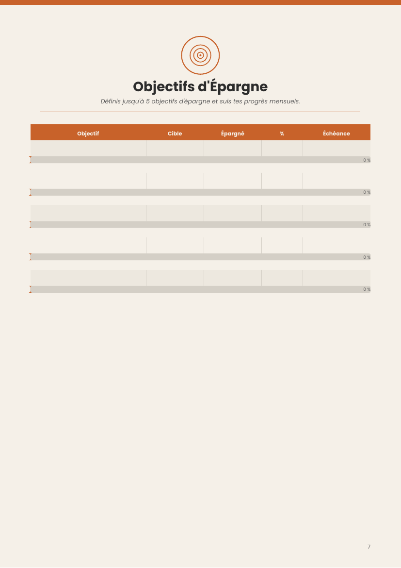Budget Planner - French Version