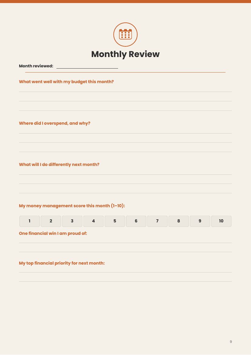Budget Planner - English Version