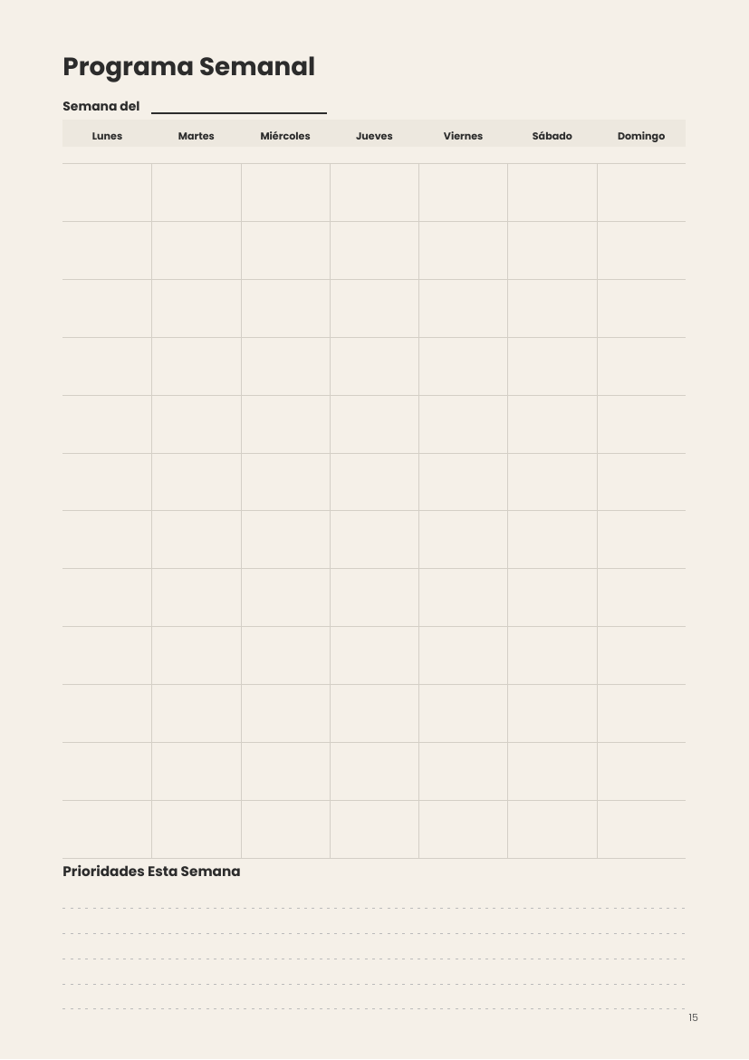 The Clarity Planner - Journal: Spanish Version