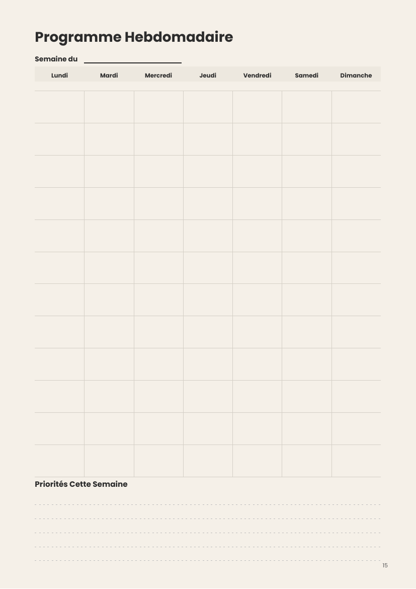 The Clarity Planner - Journal: French Version