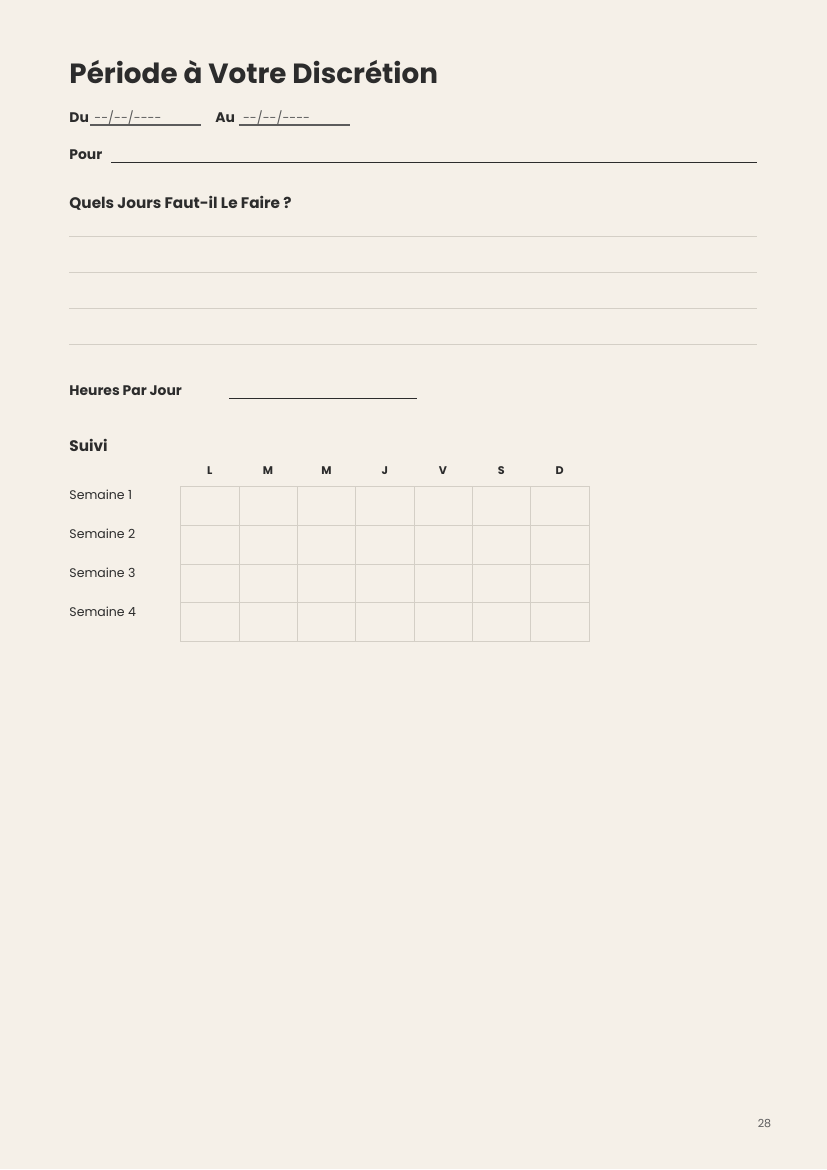 The Clarity Planner - Journal: French Version